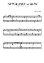Téléchargez l'arrangement pour piano de la partition de Traditionnel-Do-your-ears-hang-low en PDF
